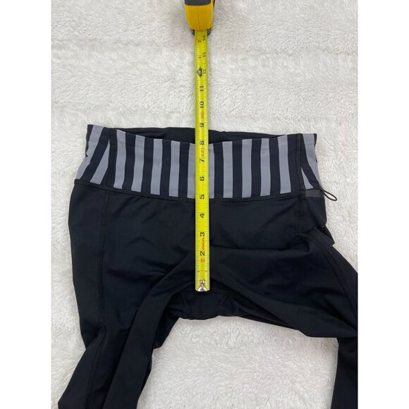 Lululemon Water Bound Capri Leggings 4 Black Black Stripe Waistband - Picture 8 of 9